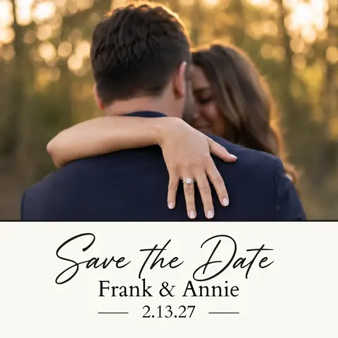Save the Date Photo Magnet
