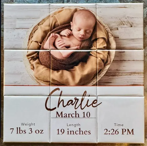 9-Piece Custom Photo Magnet Puzzle